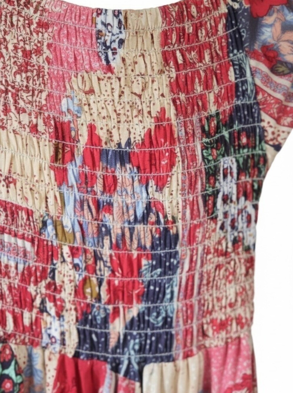 Bohemian Patchwork Dress - Picture 4 of 4